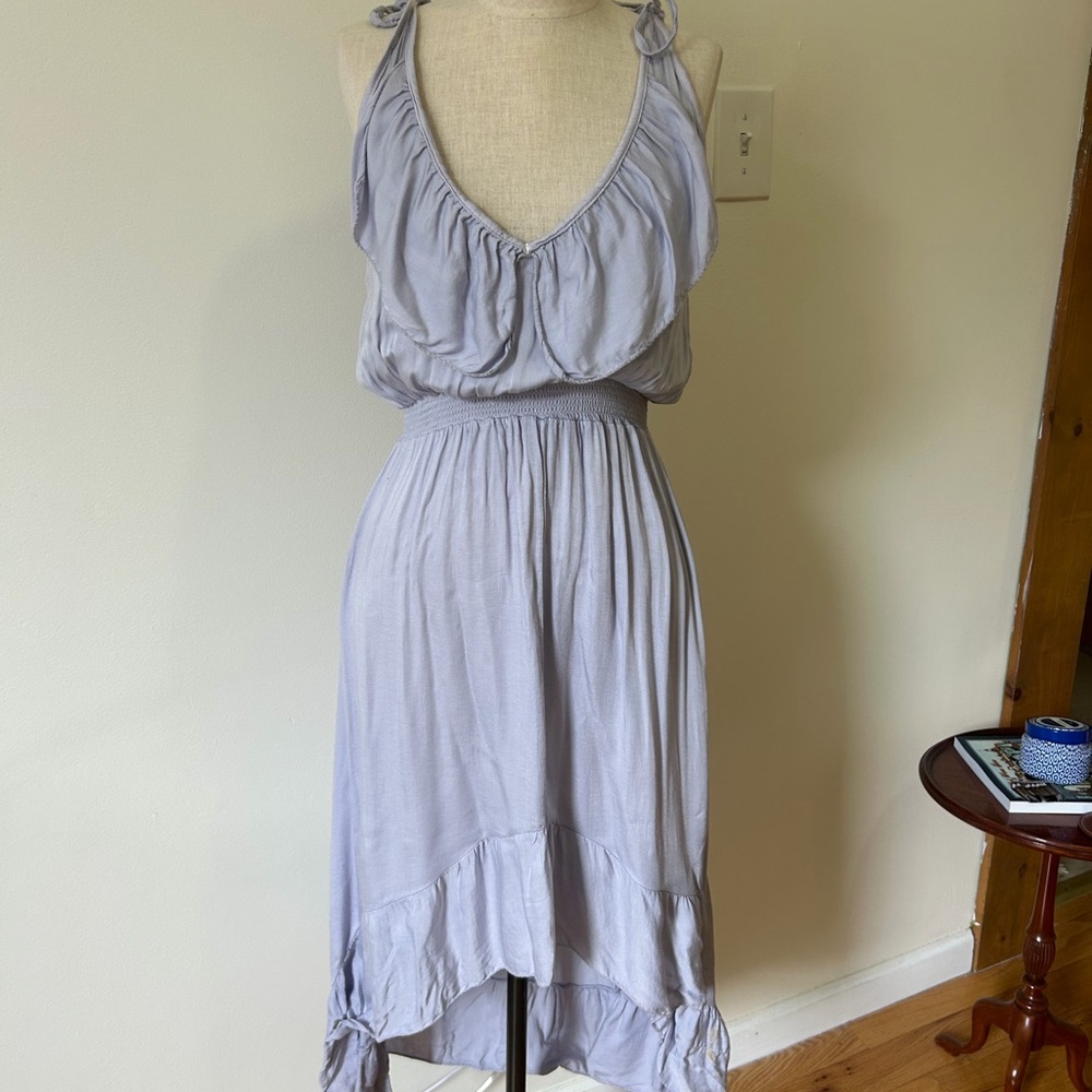 Chic Light Purple High Low Dress